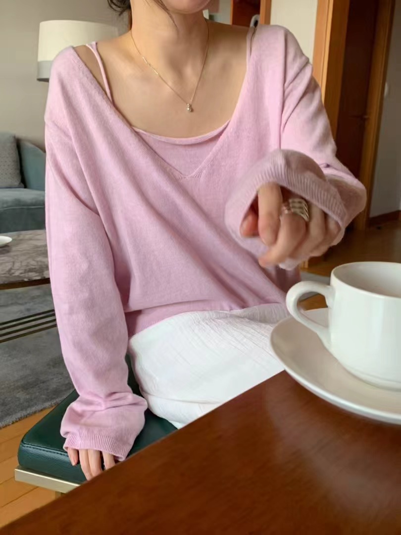 SIGNATURE韓國代購女士新品時尚人氣職業休閑推薦針織衫羊毛衫SIGNATURE針織衫圖色2