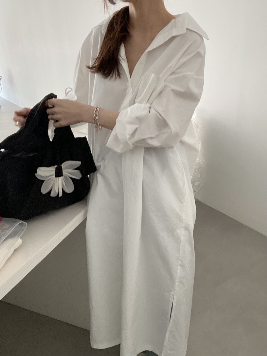 PLANTS ON GRAY東大門實拍女裝新款25春夏真品熱賣連衣裙PLANTS ON GRAY連衣裙圖色2