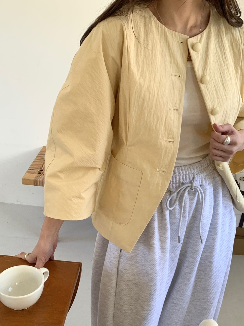 PLANTS ON GRAY韓國代購女士新款人氣熱賣休閑25春夏夾克PLANTS ON GRAY夾克