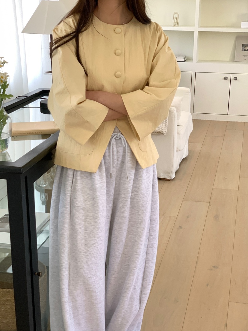 PLANTS ON GRAY韓國代購女士新款人氣熱賣休閑25春夏夾克PLANTS ON GRAY夾克