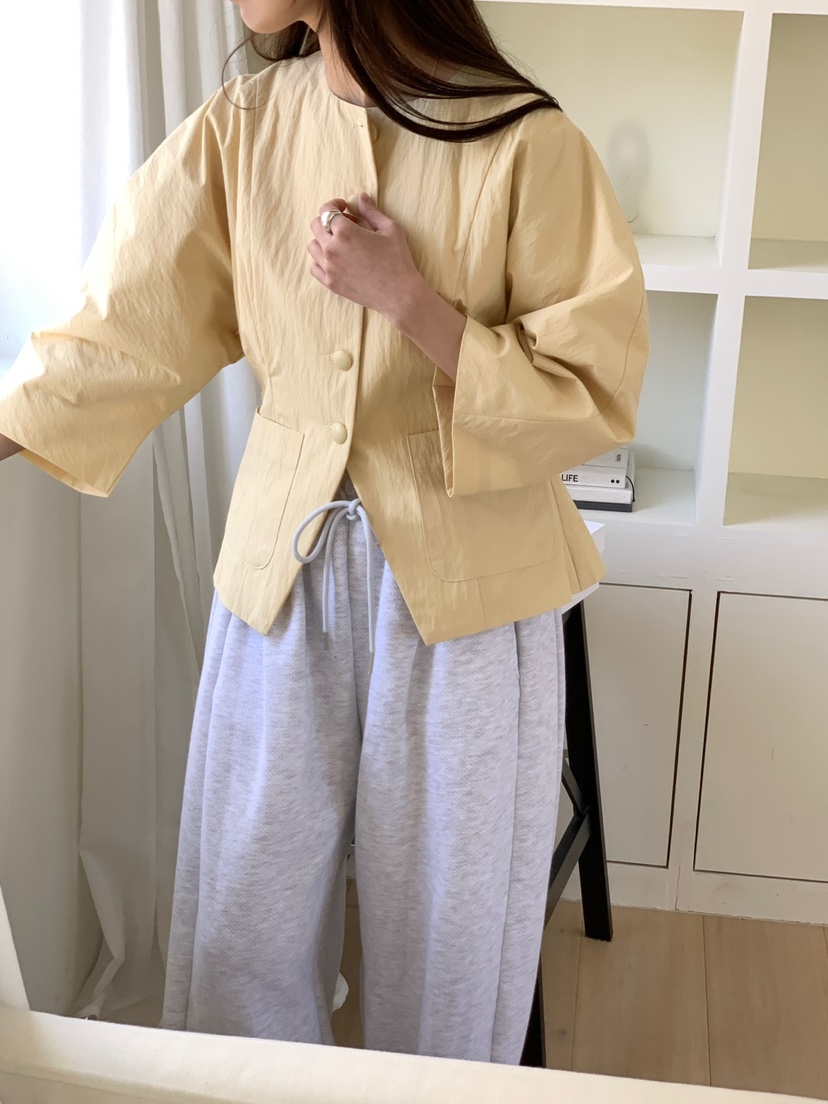 PLANTS ON GRAY韓國代購女士新款人氣熱賣休閑25春夏夾克PLANTS ON GRAY夾克
