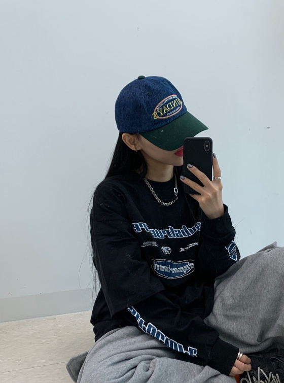 KSUBI韓國直郵女士新品職業推薦25春夏人氣時尚休閑長袖T恤KSUBI長袖T恤