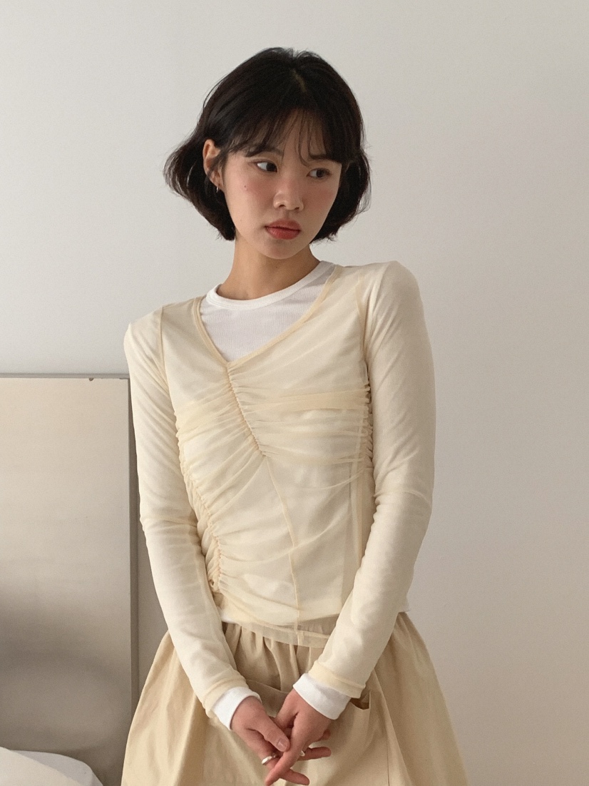 SLAT東大門實拍女士新品25春夏推薦熱賣職業時尚休閑長袖T恤SLAT長袖T恤