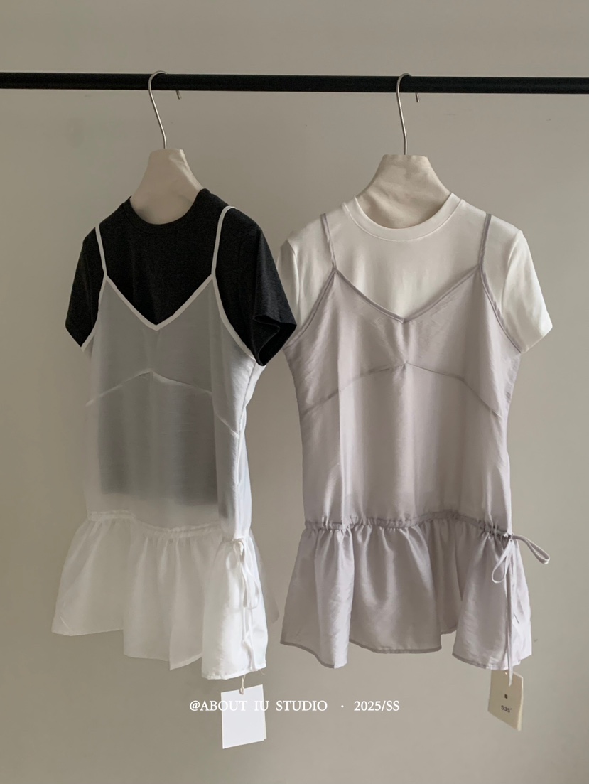 OX韓國代購女士新品25春夏真品推薦職業休閑連衣裙不含內搭OX-2件起連衣裙