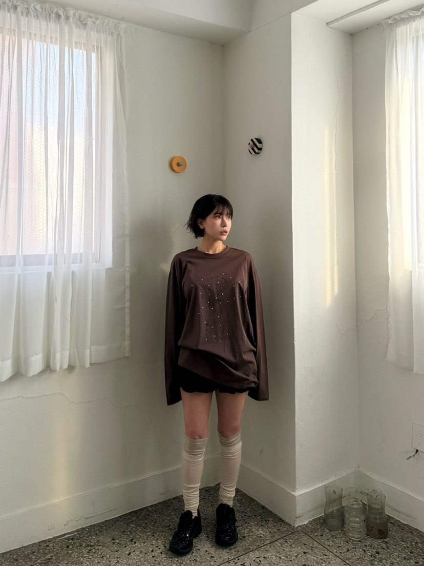 AWESOMESAUCE東大門代購女裝新品休閑真品熱賣人氣職業長袖T恤AWESOME SAUCE長袖T恤