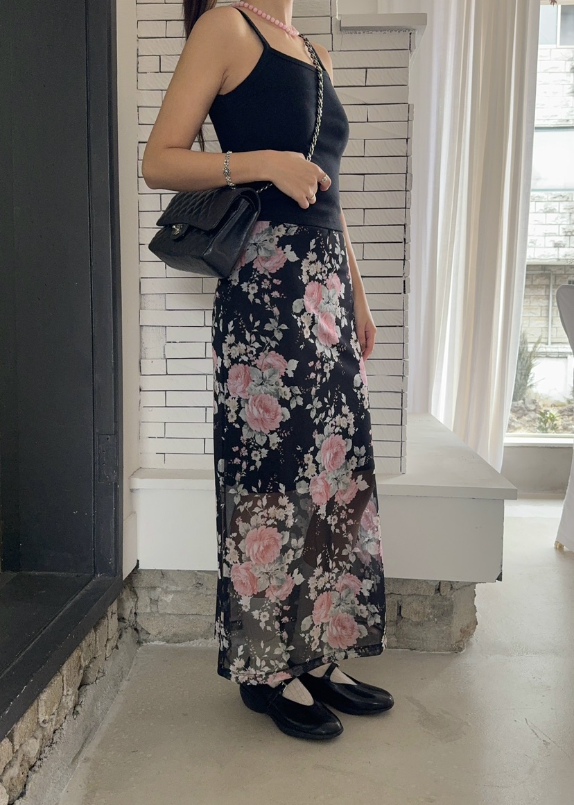 OUPPT韓國直郵女裝新款休閑時尚真品人氣25春夏熱賣職業長裙OUPPT長裙