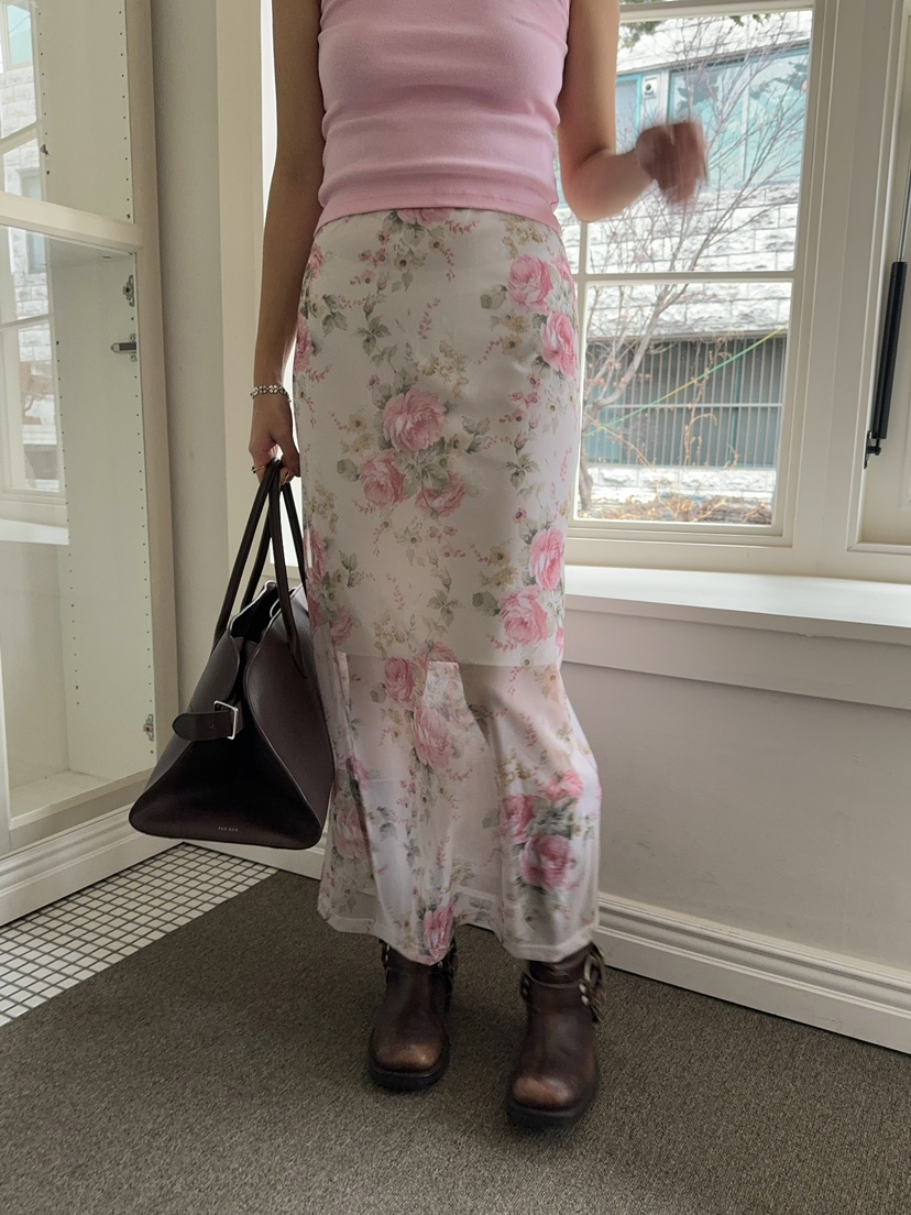 OUPPT韓國直郵女裝新款休閑時尚真品人氣25春夏熱賣職業長裙OUPPT長裙