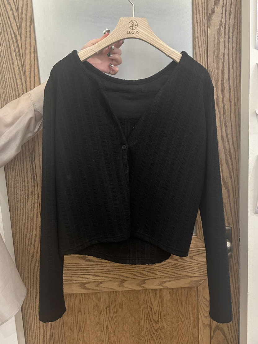 LOGON東大門代購女裝新品真品熱賣25春夏套裝粗花呢套裝開衫LOGON套裝圖色2