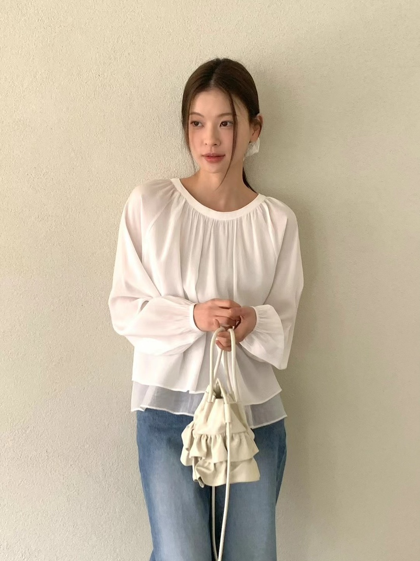 ANOU東大門直郵女士新品職業人氣真品推薦熱賣25春夏襯衫蕾絲衫ANOU襯衫/蕾絲衫