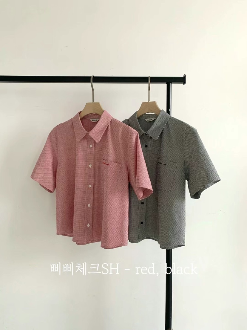ANOU韓國直郵女士新品時尚推薦休閑熱賣25春夏真品襯衫蕾絲衫ANOU襯衫/蕾絲衫