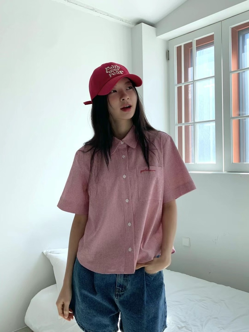 ANOU韓國直郵女士新品時尚推薦休閑熱賣25春夏真品襯衫蕾絲衫ANOU襯衫/蕾絲衫