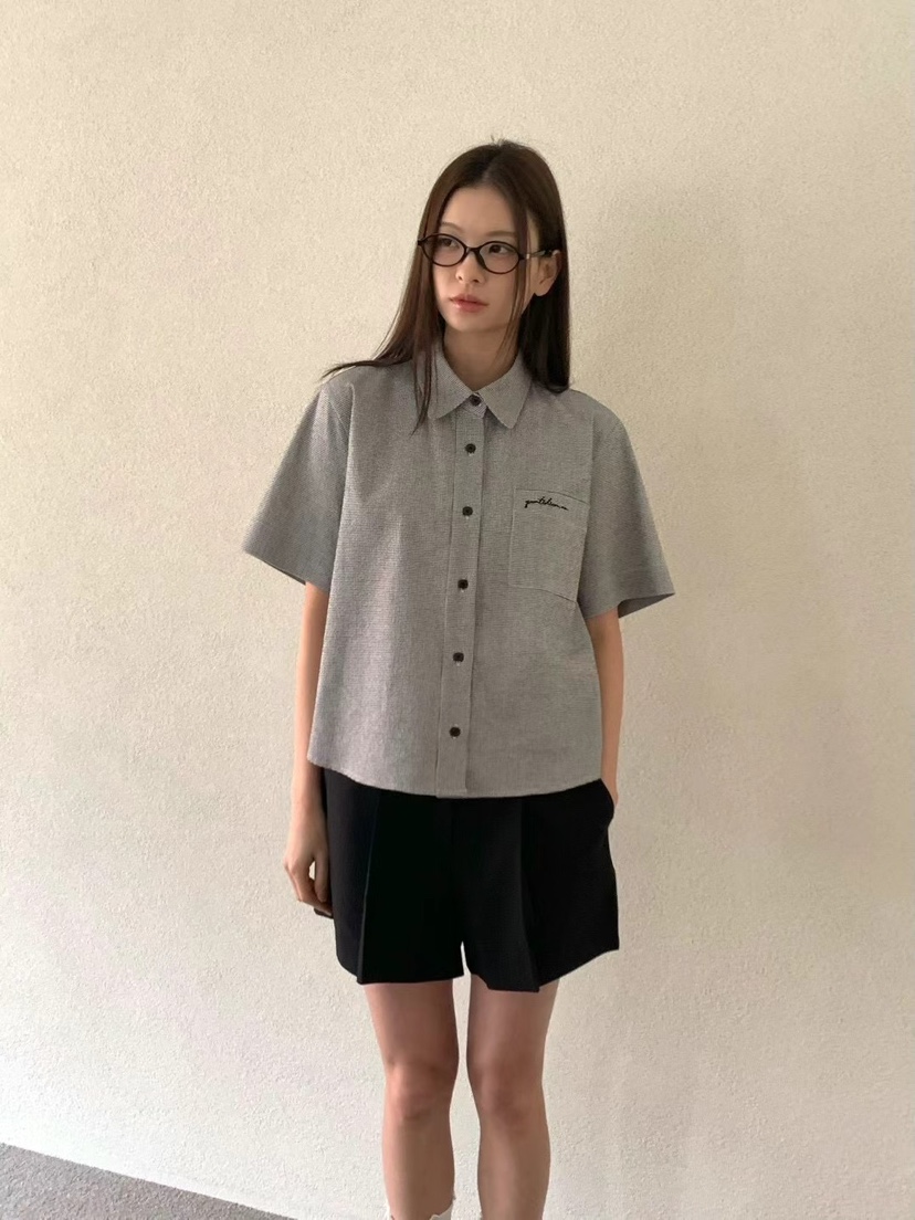 ANOU韓國直郵女士新品時尚推薦休閑熱賣25春夏真品襯衫蕾絲衫ANOU襯衫/蕾絲衫