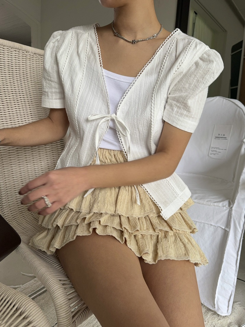 OUPPT東大門直郵女裝新款時尚職業25春夏推薦人氣襯衫蕾絲衫OUPPT襯衫/蕾絲衫