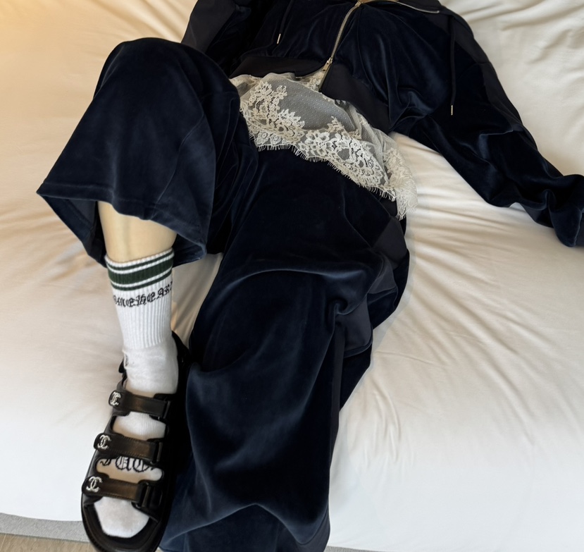 JUJU東大門代購女裝新品職業休閑人氣推薦夾克天鵝絨連帽拉鏈JUJU夾克