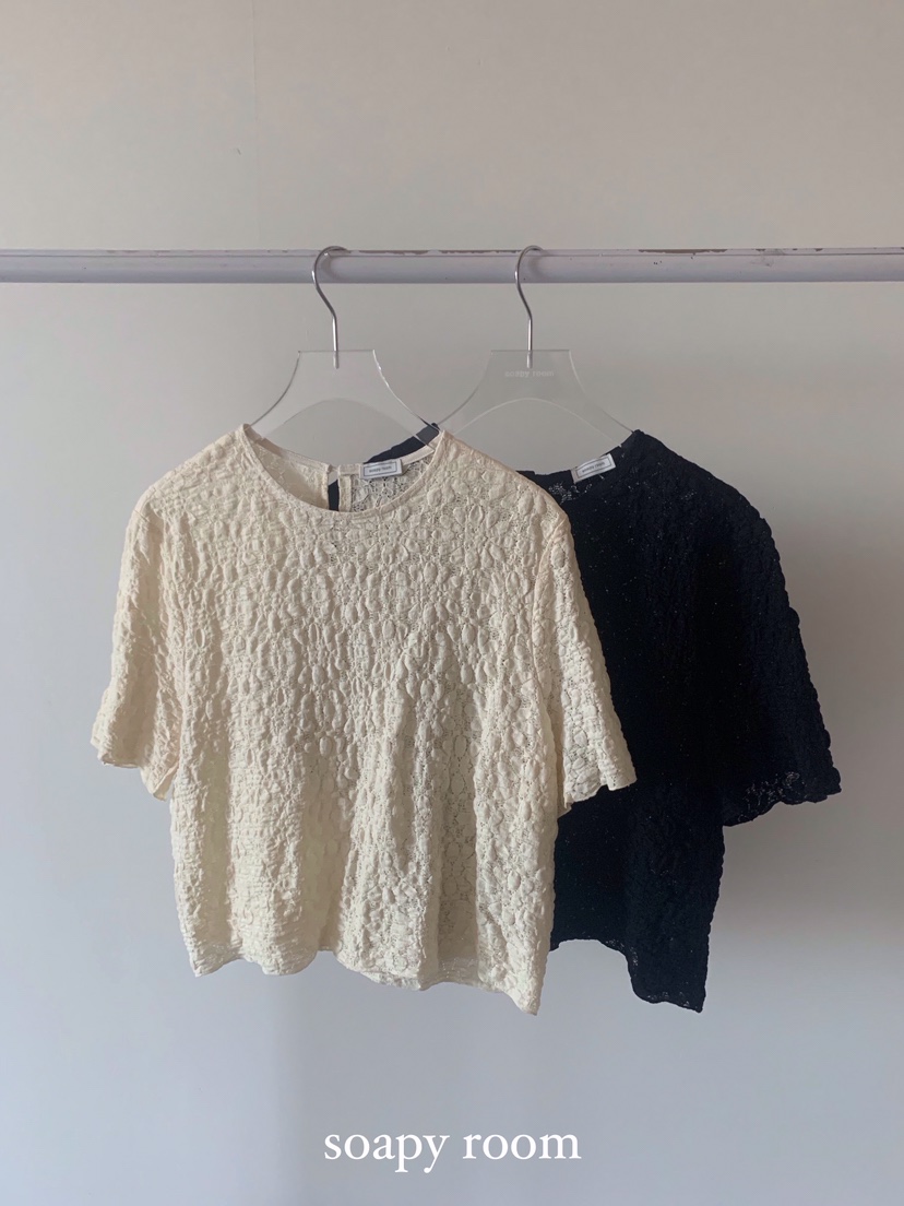 SOAPYROOM韓國代購女裝新款真品25春夏推薦人氣時尚襯衫蕾絲衫SOAPYROOM襯衫/蕾絲衫