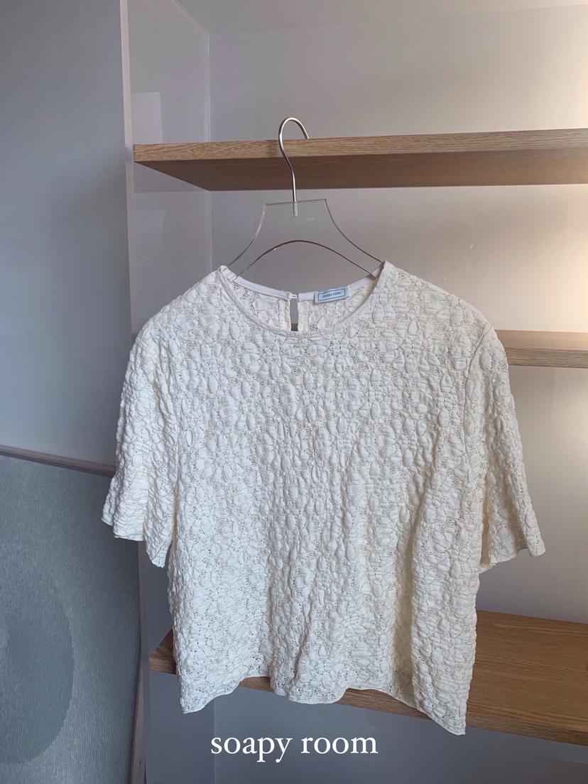SOAPYROOM韓國代購女裝新款真品25春夏推薦人氣時尚襯衫蕾絲衫SOAPYROOM襯衫/蕾絲衫圖色1