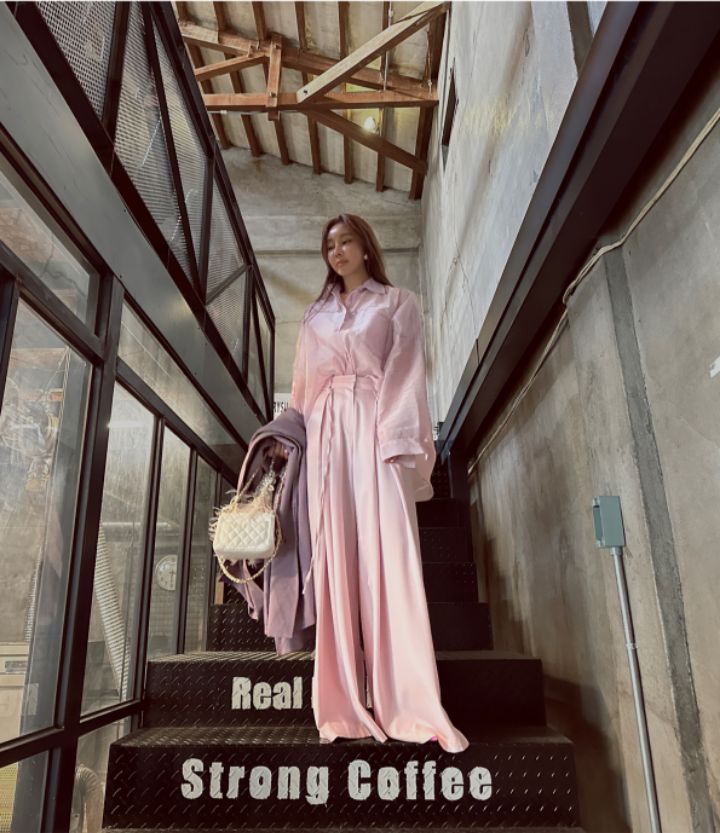 CHARLES THE SECOND韓國代購女士新款時尚25春夏襯衫蕾絲衫CHARLES THE SECOND/CHEAP-CHIC襯衫/蕾絲衫
