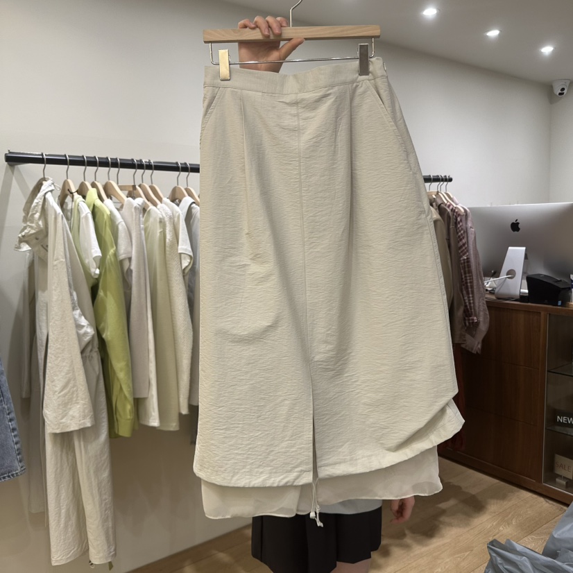 WINSOME韓國代購女士新款真品熱賣25春夏時尚人氣休閑推薦長裙WINSOME長裙