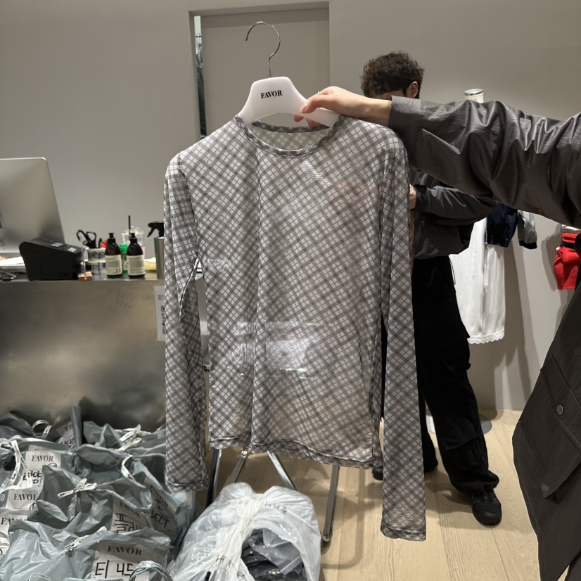 FAVOR-P韓國直郵女裝新品人氣25春夏休閑真品推薦時尚長袖T恤FAVOR長袖T恤圖色3