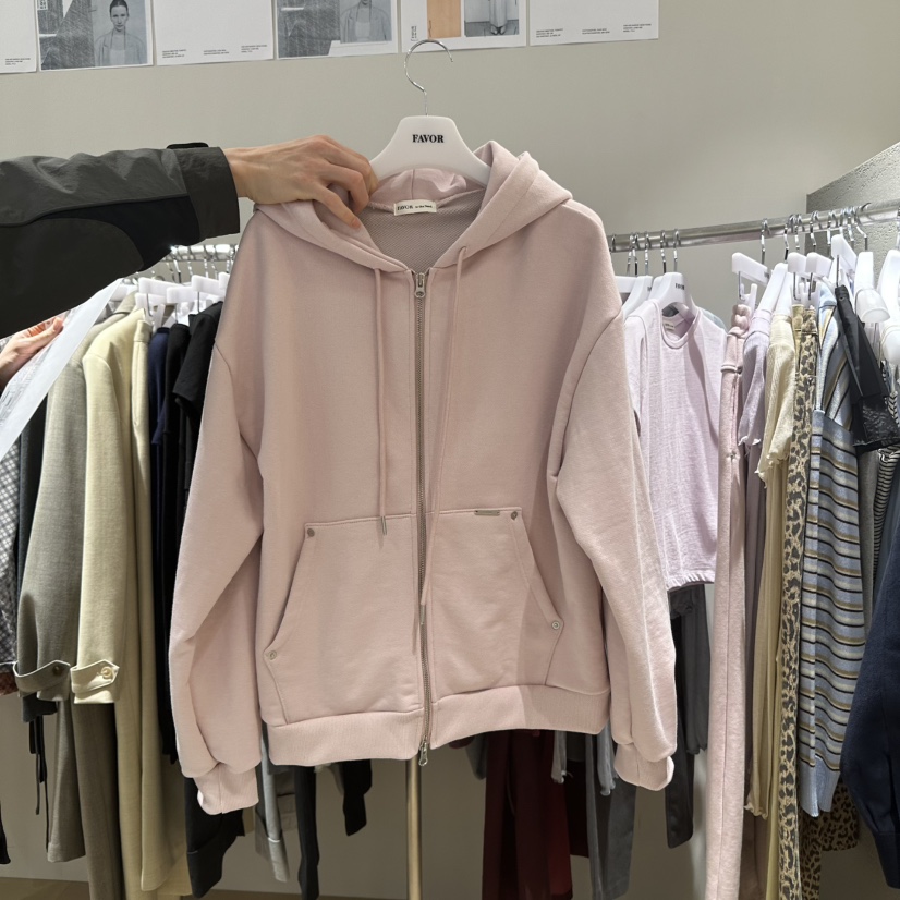 FAVOR-P東大門實拍女裝新品25春夏時尚推薦人氣熱賣夾克拉鏈FAVOR夾克圖色1