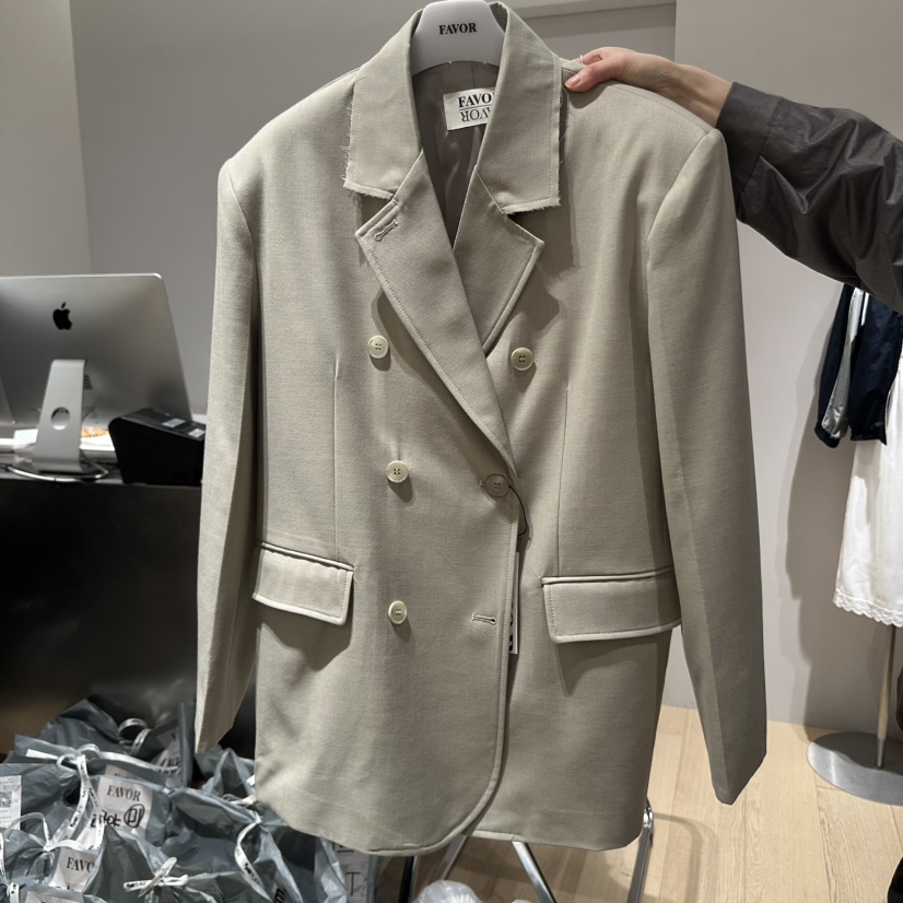 FAVOR-P韓國代購女裝新品職業真品時尚休閑人氣推薦25春夏夾克FAVOR夾克