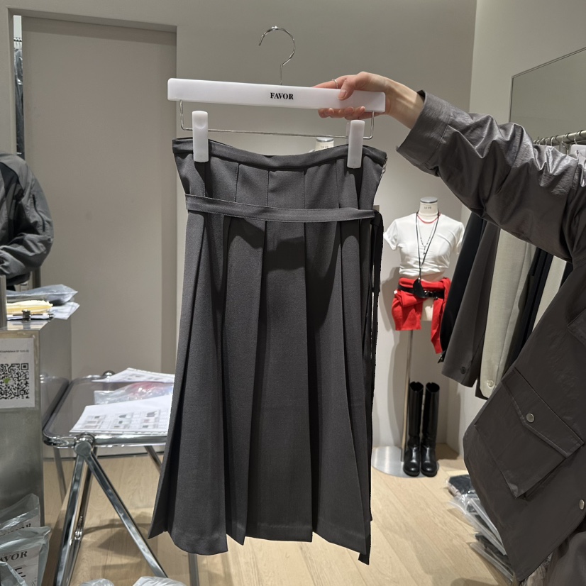 FAVOR-P韓國直郵女裝新品熱賣職業推薦真品人氣長裙含腰帶FAVOR長裙