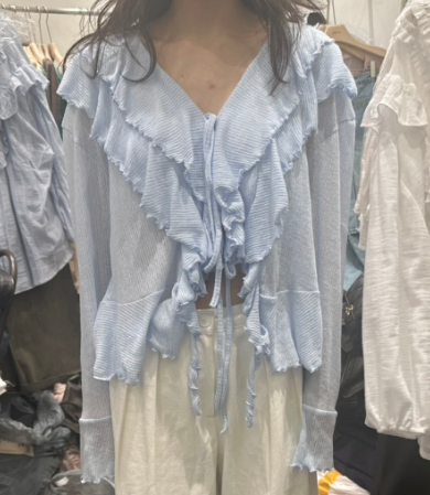 BERTHA韓國直郵女裝新品人氣休閑職業熱賣25春夏襯衫蕾絲衫開衫BERTHA襯衫/蕾絲衫圖色1