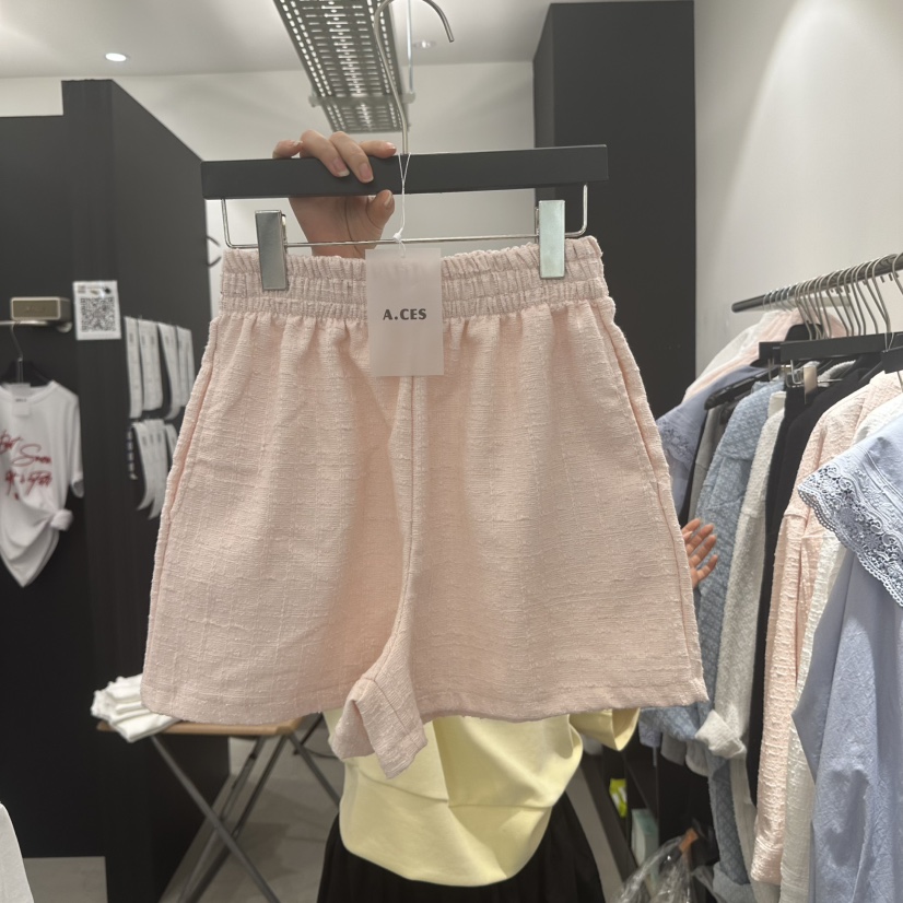 A.CES韓國代購女士新品25春夏真品職業人氣熱賣短褲粗花呢A.CES短褲圖色2