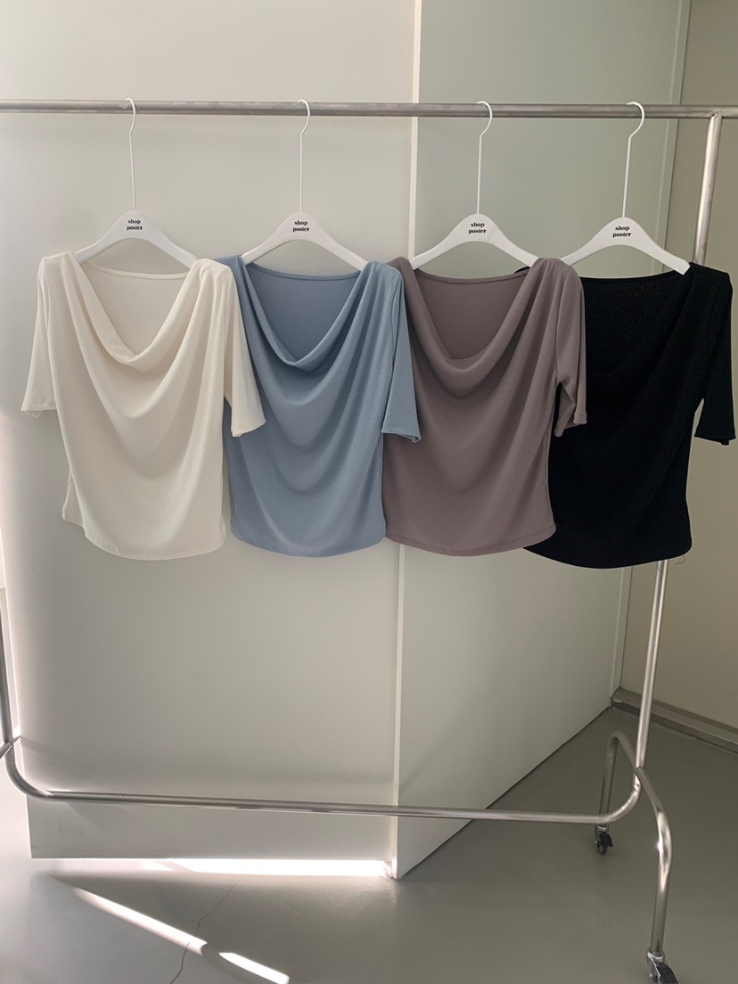SHOP POSTER韓國直郵女裝新款休閑時尚25春夏職業推薦熱賣T恤SHOP_POSTERT恤