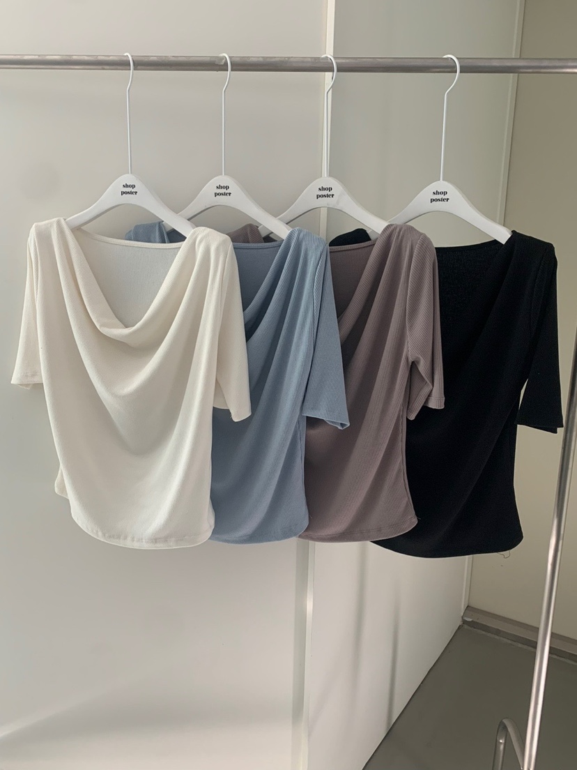 SHOP POSTER韓國直郵女裝新款休閑時尚25春夏職業推薦熱賣T恤SHOP_POSTERT恤