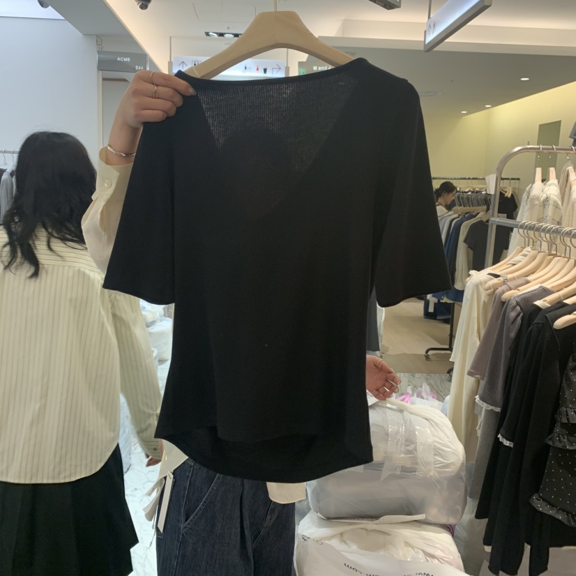 SHOP POSTER韓國直郵女裝新款休閑時尚25春夏職業推薦熱賣T恤SHOP_POSTERT恤