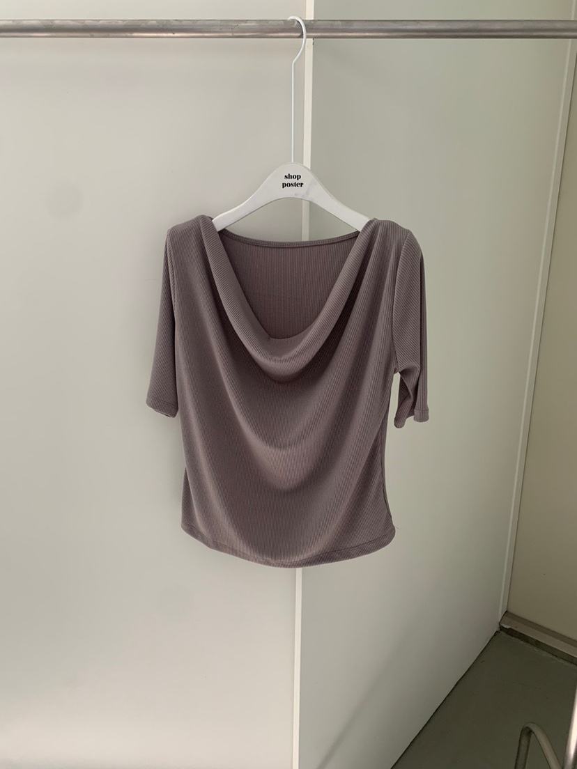 SHOP POSTER韓國直郵女裝新款休閑時尚25春夏職業推薦熱賣T恤SHOP_POSTERT恤圖色3