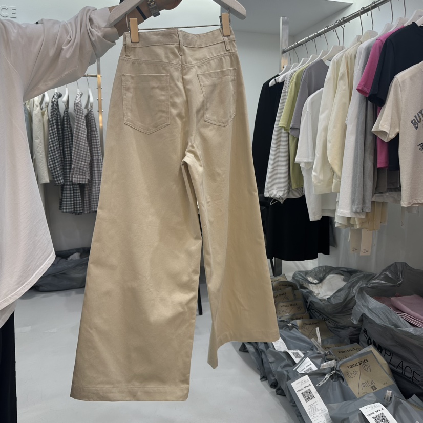 VISUAL SPACE東大門代購女裝新品熱賣人氣休閑時尚25春夏休閑褲VISUAL SPACE休閑褲