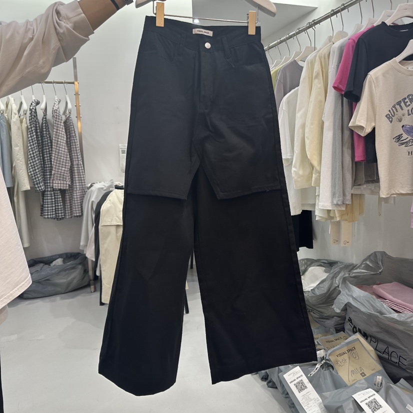 VISUAL SPACE東大門代購女裝新品熱賣人氣休閑時尚25春夏休閑褲VISUAL SPACE休閑褲圖色2