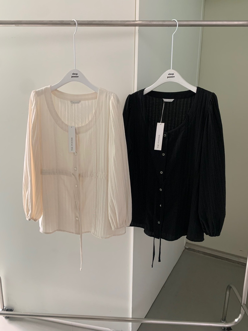 SHOP POSTER東大門代購女士新品休閑25春夏推薦襯衫蕾絲衫SHOP_POSTER襯衫/蕾絲衫