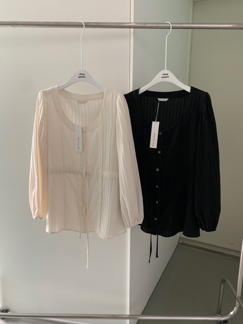 SHOP POSTER東大門代購女士新品休閑25春夏推薦襯衫蕾絲衫SHOP_POSTER襯衫/蕾絲衫