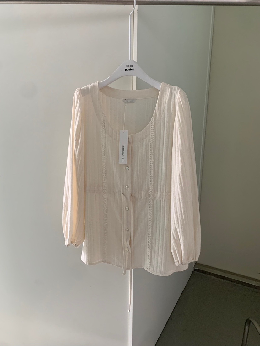 SHOP POSTER東大門代購女士新品休閑25春夏推薦襯衫蕾絲衫SHOP_POSTER襯衫/蕾絲衫
