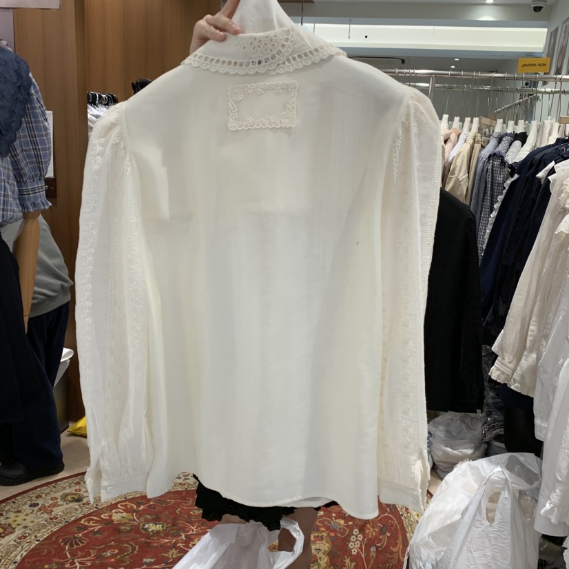 OGI韓國直郵女裝新品熱賣人氣推薦時尚真品休閑職業襯衫蕾絲衫FLat OGI襯衫/蕾絲衫