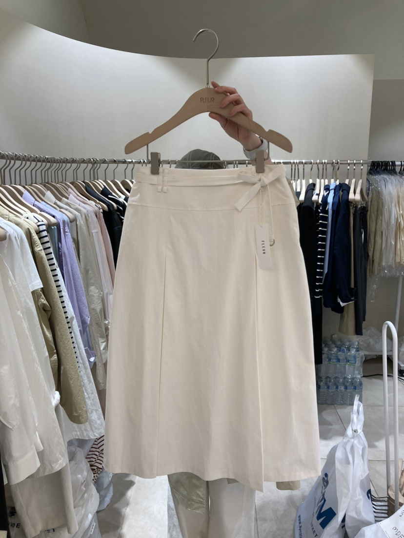 FLEUR-P韓國直郵女士新品熱賣人氣職業半身裙中短裙含腰帶FLEUR半身裙/中短裙圖色3