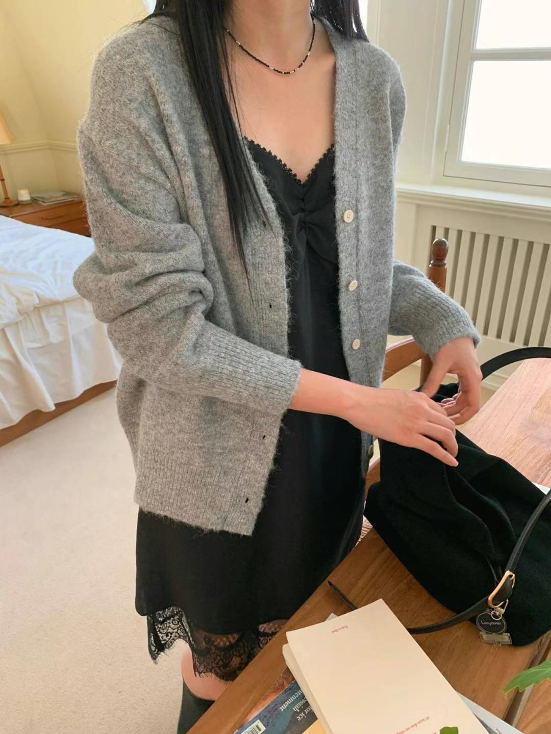 M.STORY東大門實拍女裝新款25春夏職業人氣休閑針織衫開襟衫M.STORY針織衫