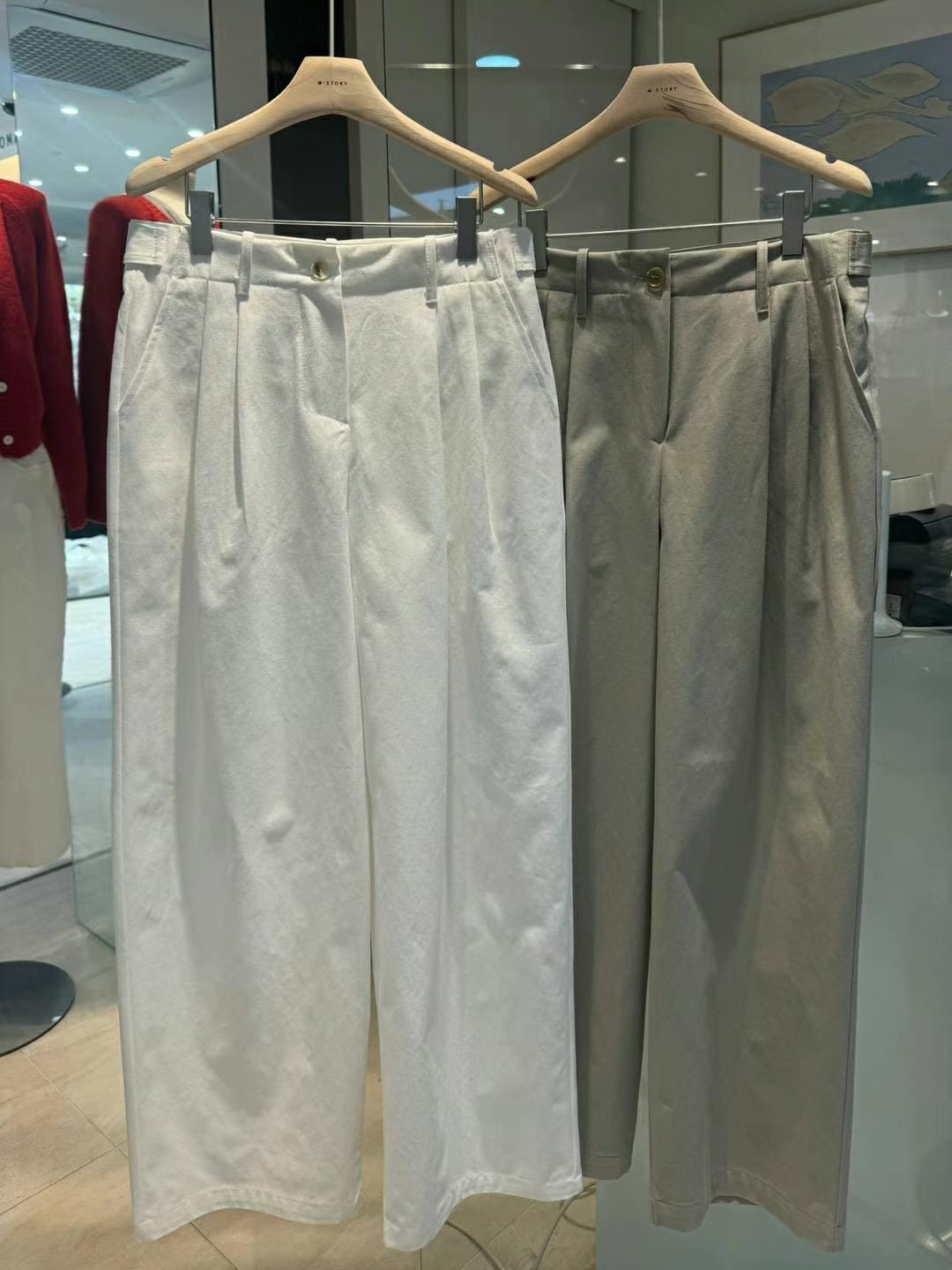 M.STORY東大門代購女士新品人氣休閑推薦真品職業熱賣休閑褲M.STORY休閑褲圖色2左二色