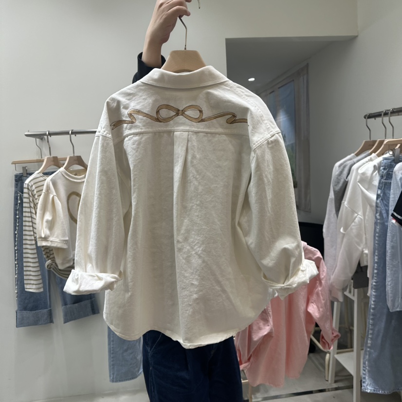 JOEL韓國直郵㊣東大門實拍女裝新品推薦25春夏職業襯衫蕾絲衫JOEL襯衫/蕾絲衫