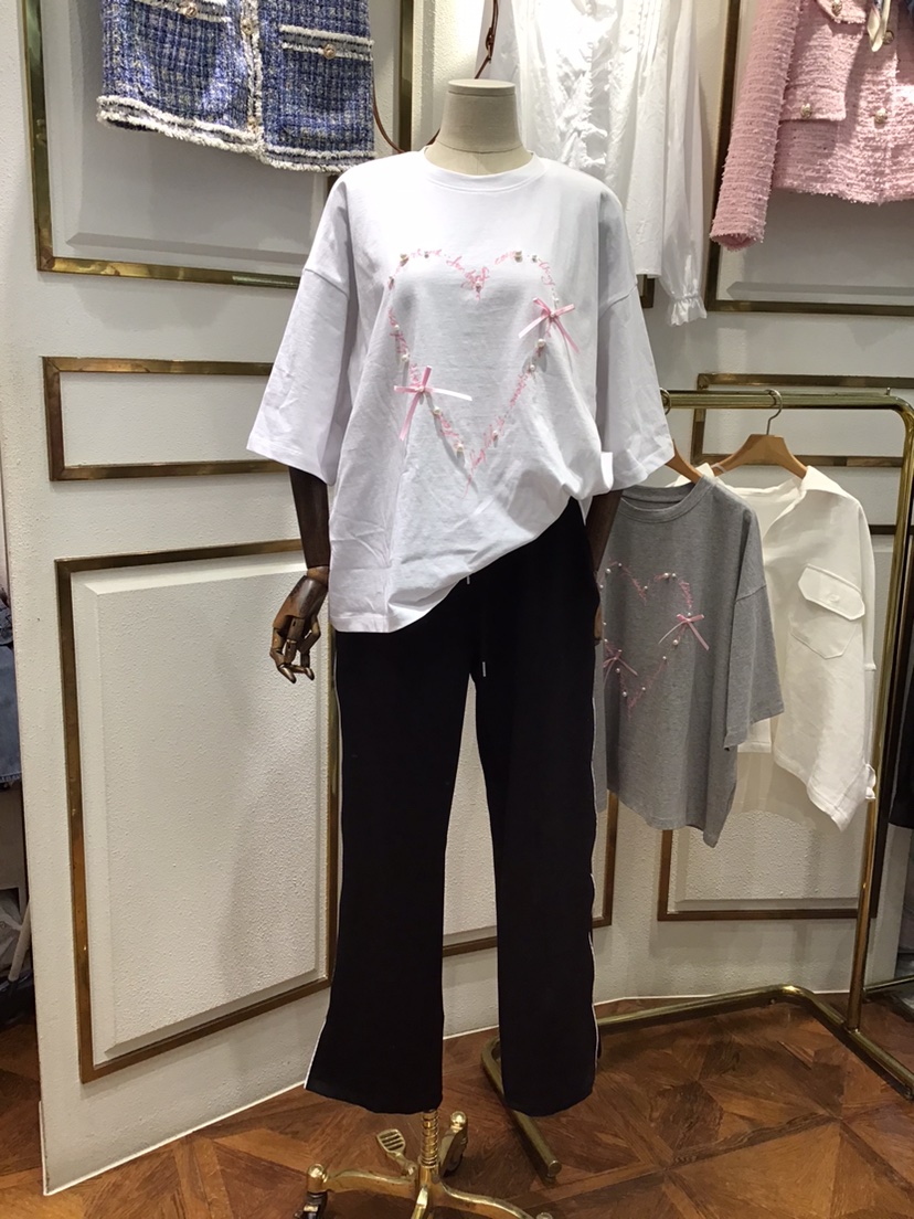 LAUNDRY韓國直郵㊣東大門實拍女裝新品時尚休閑25春夏職業T恤LAUNDRYT恤