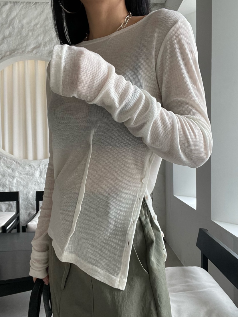 REIZ直郵韓國代購㊣女裝新品推薦人氣休閑職業時尚熱賣長袖T恤REIZ長袖T恤