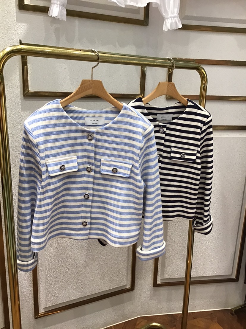 LAUNDRY直郵韓國代購㊣女裝新款人氣休閑職業25春夏夾克花呢LAUNDRY夾克