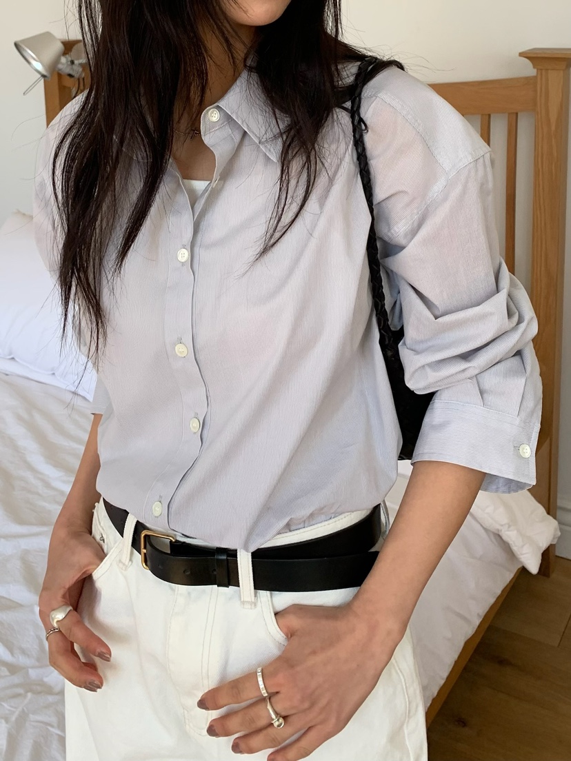 BLEECKER韓國㊣直郵東大門代購女裝新款人氣休閑襯衫蕾絲衫BLEECKER襯衫/蕾絲衫