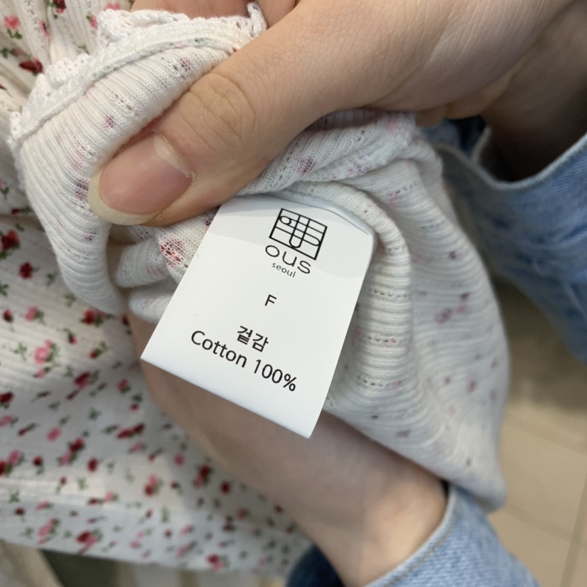 OUS/INCH-L直郵韓國代購㊣女裝新品推薦熱賣職業時尚人氣T恤OUS/INCHT恤