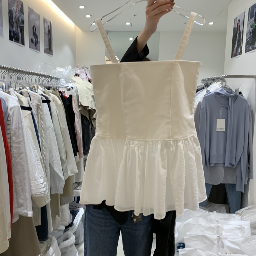 THE REST直郵韓國代購㊣女裝新品熱賣休閑25春夏人氣吊帶背心THE REST/UNNOEUD吊帶/背心