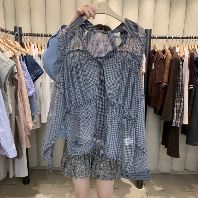 OUS/INCH-L韓國直郵㊣女裝新品休閑推薦熱賣人氣襯衫蕾絲衫OUS/INCH襯衫/蕾絲衫圖色2