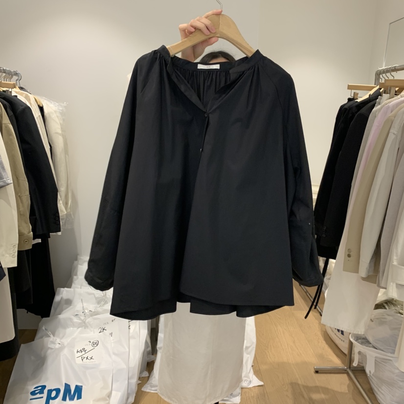 OUR-A韓國㊣直郵東大門代購女裝新品人氣25春夏襯衫蕾絲衫OUR-A襯衫/蕾絲衫圖色2